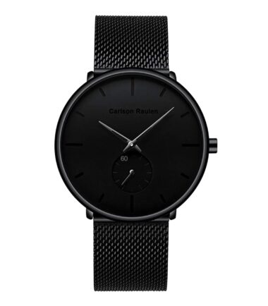 Carlson Raulen Watches for Men Waterproof Luxury Fashion Military Quartz Sports Analog Watch Black